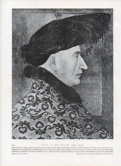 LAMINA V10020: Retrato de Luis II de Anjou