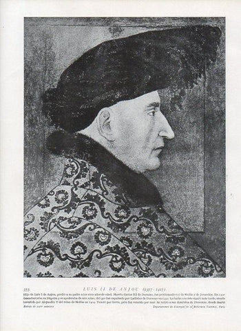 LAMINA V10020: Retrato de Luis II de Anjou