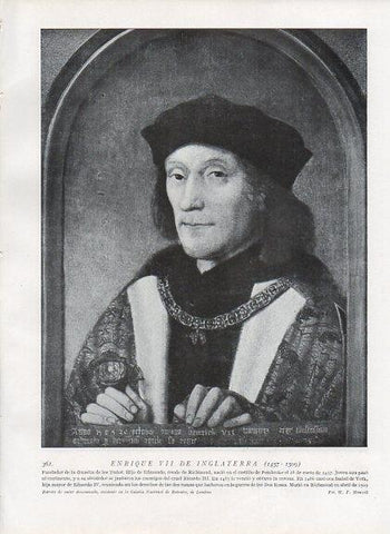 LAMINA V10023: Retrato de Enrique VII de Inglaterra