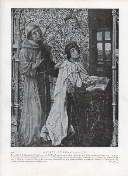 LAMINA V10031: Alvaro de Luna, retablo de la Catedral de Toledo