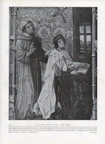 LAMINA V10031: Alvaro de Luna, retablo de la Catedral de Toledo