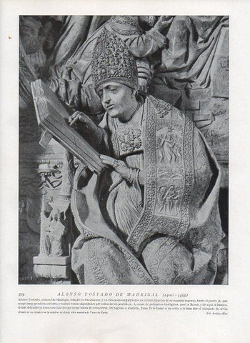 LAMINA V10032: Sepulcro de Alonso Tostado de Madrigal