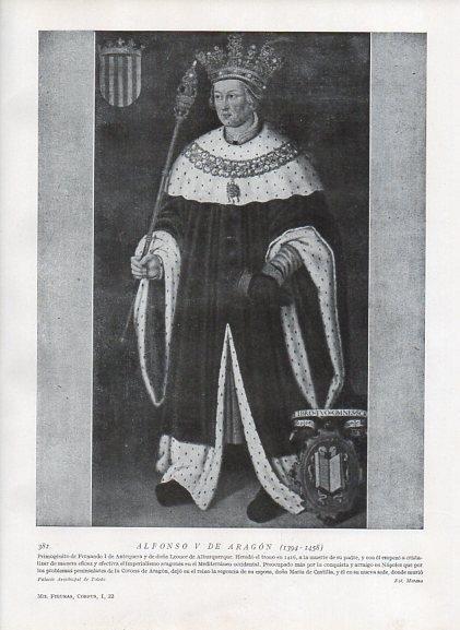 LAMINA V10033: Alfonso V de Aragon