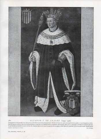 LAMINA V10033: Alfonso V de Aragon