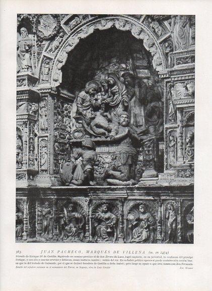 LAMINA V10034: Sepulcro de Juan Pacheco