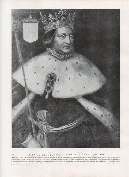 LAMINA V10035: Juan II de Aragon y I de Navarra