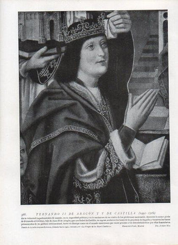 LAMINA V10036: Fernado II de Aragon y V de Castilla