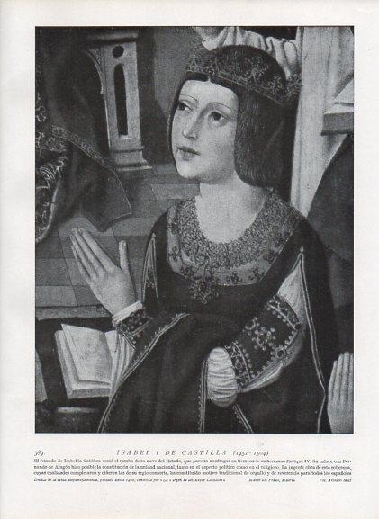 LAMINA V10037: Isabel I de Castilla