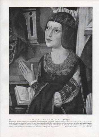 LAMINA V10037: Isabel I de Castilla
