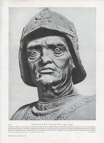 LAMINA V09993: Cabeza de la estatua de Bartolome Colleoni