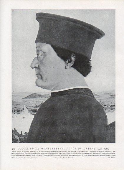 LAMINA V09997: Federico de Montefeltro, por Piero della Francesca