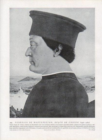 LAMINA V09997: Federico de Montefeltro, por Piero della Francesca