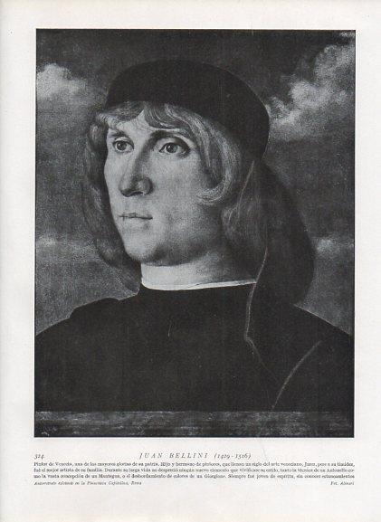 LAMINA V10005: Autorretrato de Juan Bellini