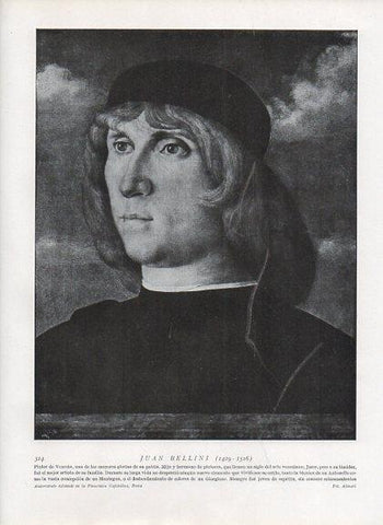 LAMINA V10005: Autorretrato de Juan Bellini
