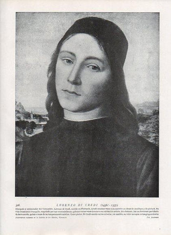 LAMINA V10006: Autorretrato de Lorenzo di Credi