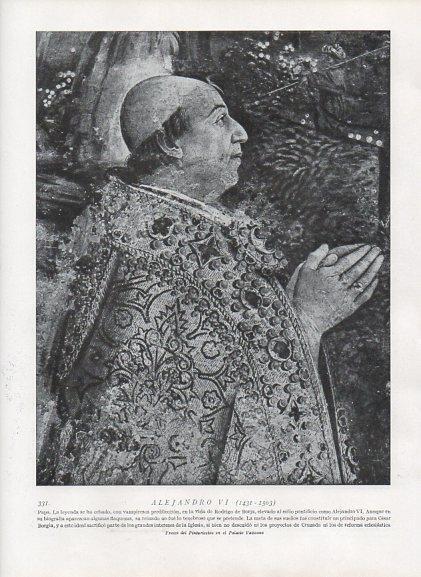 LAMINA V10008: Alejandro VI, por Pinturicchio
