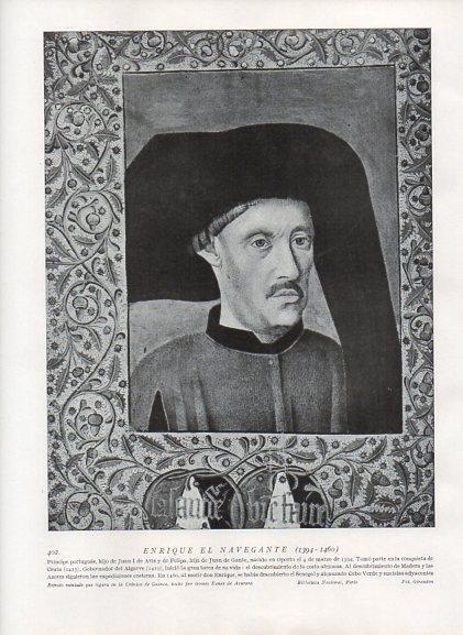 LAMINA V10043: Retrato de Enrique el Navegante