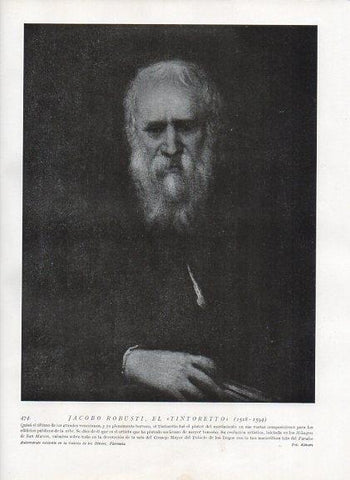 LAMINA V10077: Autorretrato de Tintoretto