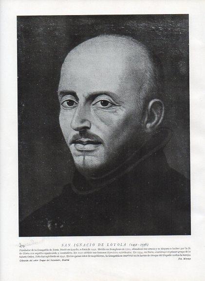 LAMINA V10079: Retrato de San Ignacio de Loyola