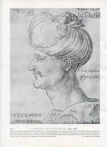 LAMINA V10088: Retrato de Soliman El Magnifico