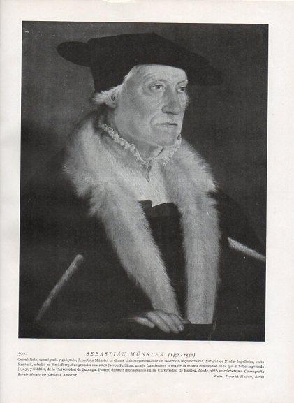 LAMINA V10090: Retrato de Sebastian Munster, por Christoph Amberger