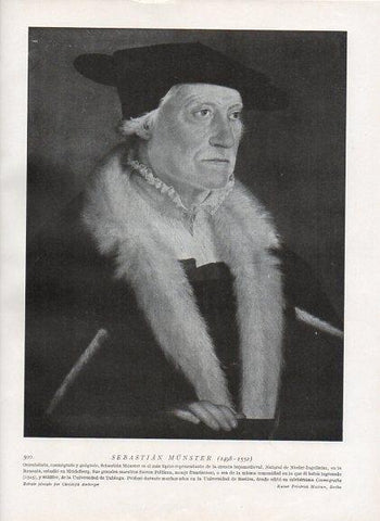 LAMINA V10090: Retrato de Sebastian Munster, por Christoph Amberger