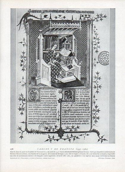 LAMINA V10092: Carlos V de Francia