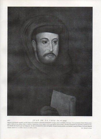 LAMINA V10047: Retrato de Juan de la Cosa