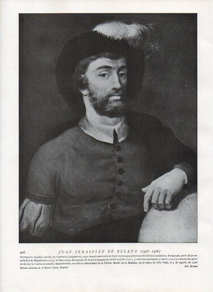 LAMINA V10049: Retrato de Juan Sebastian de Elcano, Museo Naval