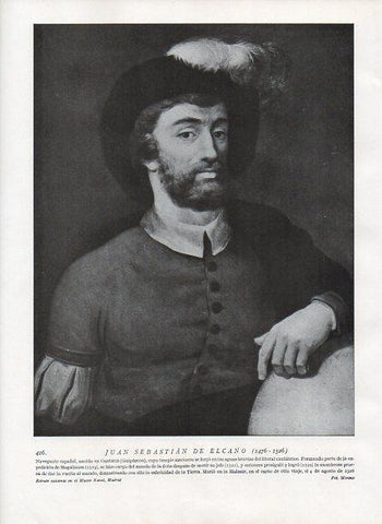 LAMINA V10049: Retrato de Juan Sebastian de Elcano, Museo Naval
