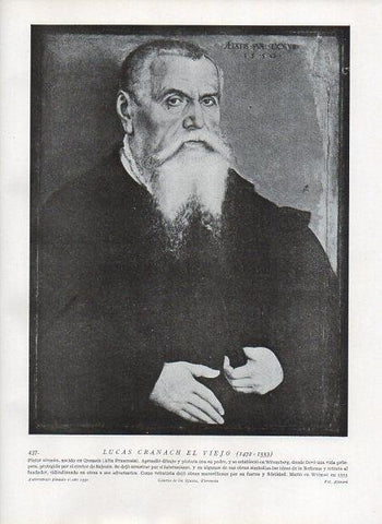 LAMINA V10060: Autorretrato de Lucas Cranach el Viejo
