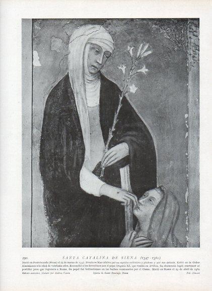 LAMINA V09988: Santa Catalina de Siena, por Andrea Vanns
