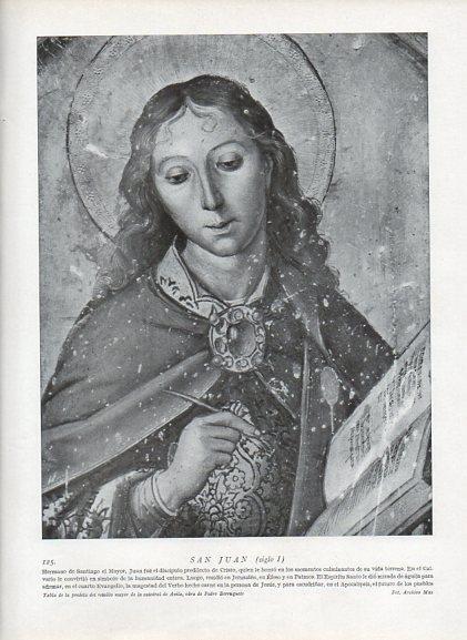 LAMINA V09919: San Juan retablo Catedral de Avila, por Berruguete
