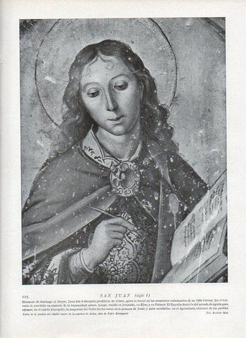 LAMINA V09919: San Juan retablo Catedral de Avila, por Berruguete