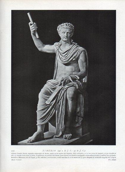 LAMINA V09920: Escultura de Tiberio, Museo Vaticano