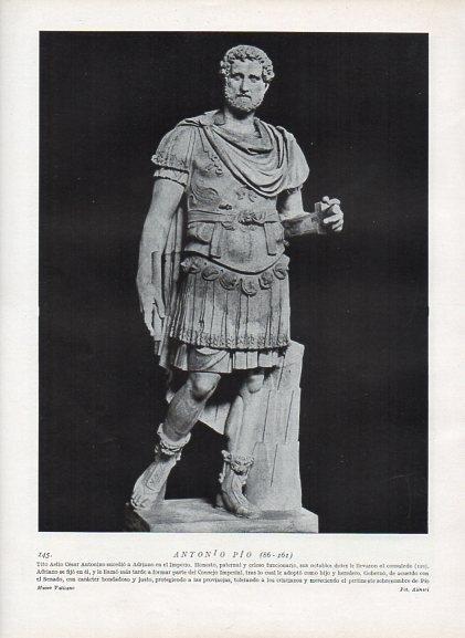 LAMINA V09925: Escultura de Antonio Pio
