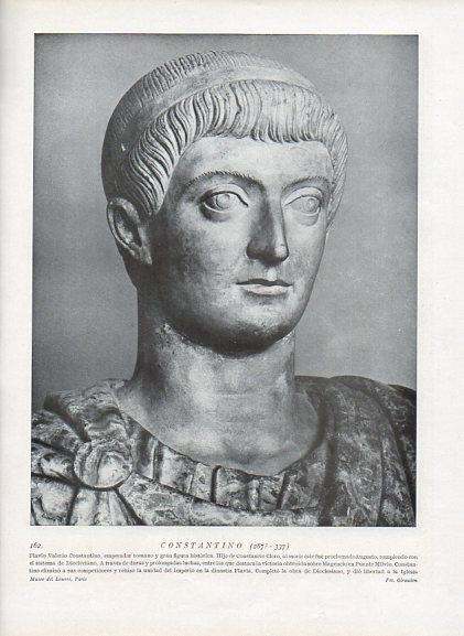 LAMINA V09930: Busto de Flavio Valerio Constantino
