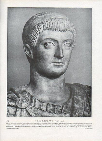 LAMINA V09930: Busto de Flavio Valerio Constantino