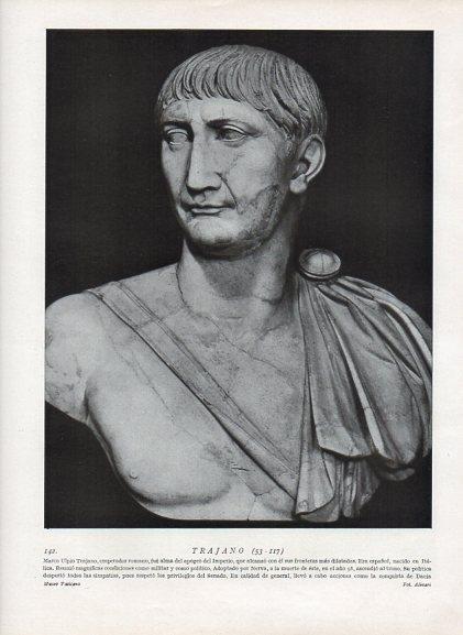 LAMINA V09924: Busto de Trajano, Museo Vaticano