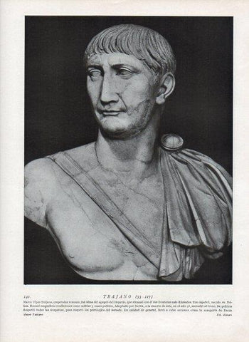LAMINA V09924: Busto de Trajano, Museo Vaticano