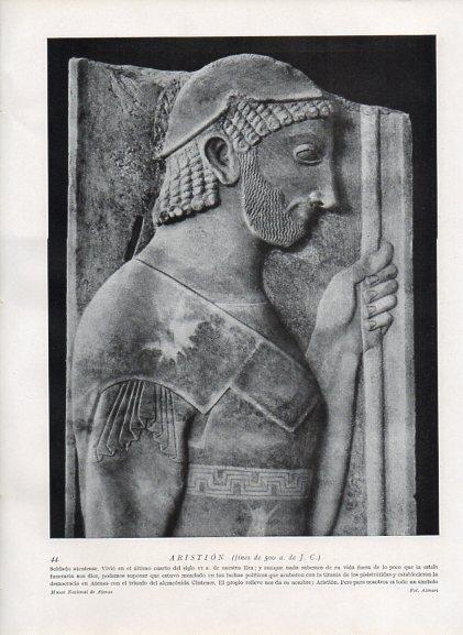 LAMINA V09887: Aristion, relieve