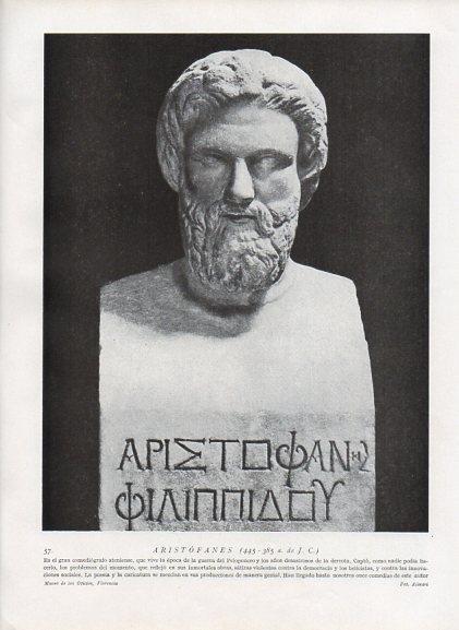 LAMINA V09891: Busto de Aristofanes