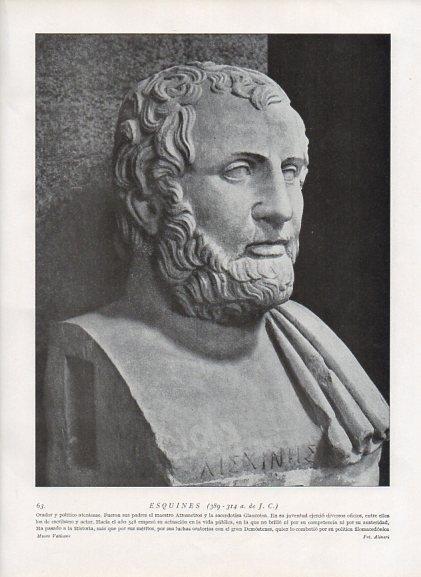 LAMINA V09893: Busto de Esquines