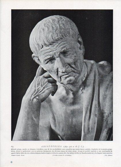 LAMINA V09894: Busto de Aristoteles, version romana