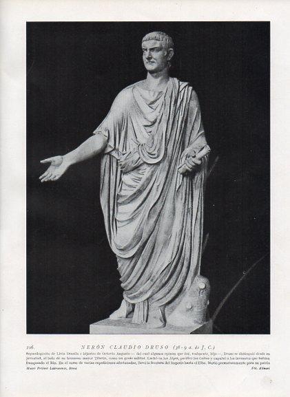 LAMINA V09910: Estatua de Neron Claudio Druso