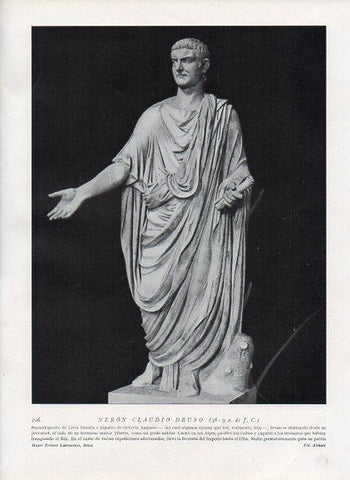 LAMINA V09910: Estatua de Neron Claudio Druso