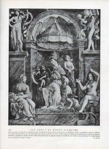 LAMINA V09937: San Leon I el Magno, fresco de Rafael en el Palacio Vaticano