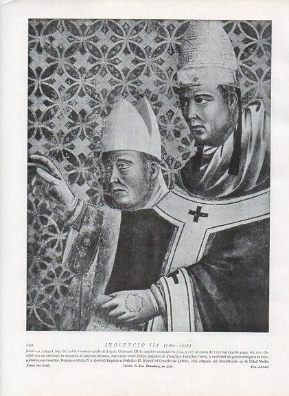 LAMINA V09967: Inocencio III, fresco de Giotto