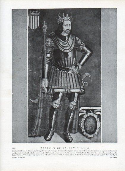 LAMINA V09971: Pedro II de Aragon, 