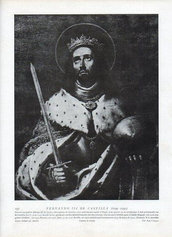 LAMINA V09972: Fernando III de Castilla, por Murillo